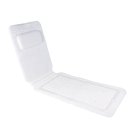 Kenney Mfg Cushioned Foam Spa Tub Mat, 14in W x 49in L, White KN61263